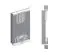 Armoire à portes coulissantes / Penderie Bisaurin 3C avec miroir, Couleur : Noir - Dimensions : 200 x 150 x 62 cm ( H x L x P)