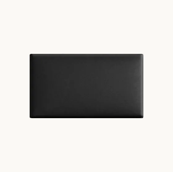 Panneau mural de style élégant Couleur : Noir - Dimensions : 42 x 84 x 4 cm (H x L x P)