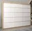 Armoire à portes coulissantes / Penderie Jan 06A, Couleur : Chêne de Sonoma / Blanc mat - Dimensions : 200 x 250 x 62 cm ( H x L x P)