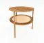 Table basse Wellsford 51 | Chêne sauvage massif huilé | 50 x 50 x 50 cm | Design exclusif et rangement