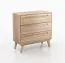 Commode étroite à 3 tiroirs Engordany 04 | Bois de hêtre massif laqué | Soft-Close | 90 x 90 x 39 cm | Salon