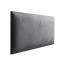 Panneaux rembourrés, lot de 10, Couleur : Anthracite, Revêtement : Velours, dimensions : 40 x 30 cm