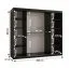Armoire moderne avec 10 compartiments Liskamm 17, Couleur : Blanc mat - Dimensions : 200 x 200 x 62 cm (h x l x p), avec grand espace de rangement