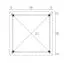 Pavillon / Pergola avec poteaux, en bois de sapin nordique, raboté, surface au sol : 7,8 m², Toit en toile, épaisseur des madriers 40 mm, dimensions : 300 x 300 cm