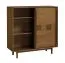 Commode / Buffet / Chêne caramel / 109 x 43 x 111 cm / 2 portes coulissantes / Système de portes coulissantes avec fermeture amortie / 3 étagères / 5 compartiments / 2 tiroirs / Inginele 03