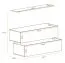 Meuble TV 2 pièces Balestrand 342 | Push-to-open | Noir/Blanc | 110 x 130 x 30 cm