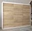 250 cm de large Armoire avec 10 casiers et 3 portes | Couleur: Chêne Sonoma / Blanc Abbildung