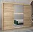 Grande 250 cm de large Armoire avec 10 casiers et 3 portes | Couleur: Chêne Sonoma Abbildung