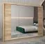 Grande 250 cm de large Armoire avec 10 casiers et 3 portes | Couleur: Chêne Sonoma Abbildung