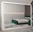 250 cm de large Armoire à portes coulissantes avec 3 portes | 10 casiers | 2 tringles à vêtements | Couleur: Blanc Abbildung