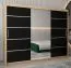 250 cm de large Armoire à portes coulissantes avec 3 portes | 10 casiers | 2 tringles à vêtements | Couleur: Chêne Sonoma Abbildung