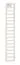 Echelle décorative pour lit / Couleur : Beige / Dimensions : 30 x 2 x 170 cm