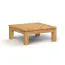Table basse Wooden Nature Premium Tasman 19 en chêne sauvage massif huilé - Dimensions : 60 x 60 x 40 cm (L x P x H)
