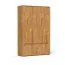 Armoire à portes battantes / Penderie Wooden Nature Premium Kapiti 14, chêne sauvage massif huilé - Dimensions : 206 x 135 x 53 cm (H x L x P)
