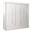 Armoire à portes coulissantes / Penderie Pilatus 05, Couleur : Blanc mat - Dimensions : 200 x 200 x 62 cm (h x l x p)