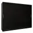 Armoire à portes coulissantes / Penderie Bisaurin 6A, Couleur : Noir - Dimensions : 200 x 250 x 62 cm ( h x l x p)