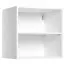 Chambre d'adolescents - étagère suspendue / étagère murale Marincho 08, couleur : blanc - Dimensions : 53 x 53 x 42 cm (h x l x p)