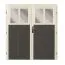 Porte supplémentaire pour abri de jardin incl. toutes les ferrures gris terra