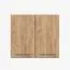 Meuble bas / Armoire à portes battantes / Parnassus 12 / Marron / Blanc / 2 portes / Poignées : métal / 71,5 x 80 x 29 cm / Poignées en métal / Armoire suspendue pour cuisine