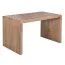 Bureau stable en bois massif d'acacia, Couleur : Acacia - Dimensions : 80 x 160 cm (l x p), fabriqué à la main