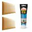 Panneaux rembourrés, lot de 10, couleur : orange, housse : similicuir, dimensions : 40 x 30 cm