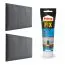 Panneaux rembourrés, lot de 10, Couleur : Anthracite, Revêtement : Velours, dimensions : 40 x 30 cm