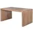 Bureau stable en bois massif d'acacia, Couleur : Acacia - Dimensions : 80 x 160 cm (l x p), fabriqué à la main