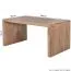Bureau stable en bois massif d'acacia, Couleur : Acacia - Dimensions : 80 x 160 cm (l x p), fabriqué à la main