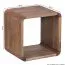 Set de 2 tables d’appoint cubes en bois massif d’acacia | Design moderne | 43 x 36 x 43 cm