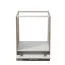 Meuble bas pour appareils encastrables Mionica, Couleur : Chêne gris / Sable, 1 porte basculante, Dimensions : 82 x 60 x 56,5 cm