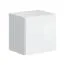 Set élégant de 6 armoires suspendues / vitrines suspendues Volleberg 103, couleur : blanc / gris - dimensions : 80 x 150 x 25 cm (h x l x p), avec fonction push-to-open