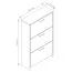 Armoire à chaussures Belvun 3 / Couleur : Chêne artisan/Blanc mat / 3 compartiments à clapet / un grand espace de rangement sur une petite surface / 69 x 25 x 115 cm / penderie / entrée