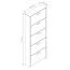 Armoire à chaussures Belvun 5 / Couleur : Chêne artisan/Blanc mat / 5 compartiments à clapet / un grand espace de rangement sur une surface réduite / 69 x 25 x 187 cm / penderie / entrée