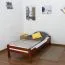 Lit d'enfant / lit de jeunesse "Easy Premium Line" K1/1n, en hêtre massif couleur cerisier - Dimensions : 90 x 200 cm