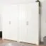 Chambre à coucher - Armoire, Couleur: Ivoire - Dimensions: 225 x 251 x 58 cm (H x L x P)