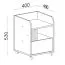 Caisson mobile Niel 10 | Chêne / Anthracite | 53 x 40 x 40 cm | Compact et fonctionnel