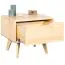 Table de nuit en pin massif naturel Aurornis 48 | 44 x 50 x 40 cm | Design moderne et chaleureux