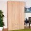 Chambre à coucher - Armoire, Couleur: Chêne Sonoma - 201 x 120 x 53 cm (H x L x P)