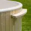 Hot Tub Gleinker en bois thermique avec éclairage LED, couvercle thermique et isolation thermique, cuve : anthracite, diamètre intérieur : 200 cm