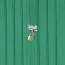 Cache poubelle / cabane à outils en métal, Dimensions : 235 x 100 x 131 cm (L x l x h), couleur : vert