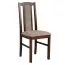 Salle à manger complète - Set D, 7 - pièces, couleur du bois : noyer, design intemporel, place pour 6 personnes, table robuste, chaises en bois massif, rembourrage confortable