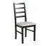 Salle à manger - Ensemble complet U, 5 - pièces, design intemporel, 4 fauteuils en bois avec rembourrage confortable, table de salle à manger robuste en noir/chêne, bois de haute qualité