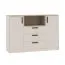 Ensemble mobilier jeunesse 3 pièces Fafe | Cachemire & Chêne Cremona | Bureau, armoire, commode | Soft-Close | Rangement optimisé
