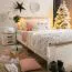 Chambre à coucher - set complet A Zemun, 5 pièces, Couleur : Chêne gris / Chêne blanc, une armoire, un lit double, une commode, deux tables de nuit