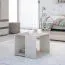Table d’appoint enfant et ado Peter 14 | Pin blanc/beige | 47 x 57 x 56 cm | Surface idéale pour jouer et ranger