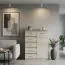 Commode Pamulang 05, couleur : Chêne de Sonoma - Dimensions : 112 x 82 x 40 cm (H x L x P)