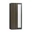 Armoire avec beaucoup d'espace de rangement Cikarang 12, Couleur : Noir / Chêne - Dimensions : 200 x 84 x 60 cm (h x l x p)
