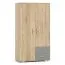 Armoire Ciomas 09, couleur : Chêne de Sonoma / gris - Dimensions : 145 x 80 x 40 cm (H x L x P)