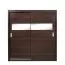 Armoire à portes coulissantes / penderie Sepatan 06, couleur : wengé - Dimensions : 210 x 180 x 60 cm (H x L x P)
