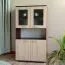 Vitrine Cikupa 42 | Noyer & Orme | 160 x 90 x 40 cm | Style moderne, grande capacité